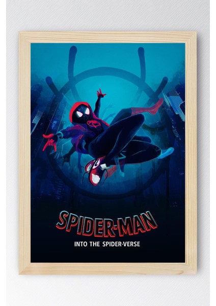 Spider Man Çerçeveli Tablo - Örümcek Adam Örümcek Evreninde Fim Posteri Tablo