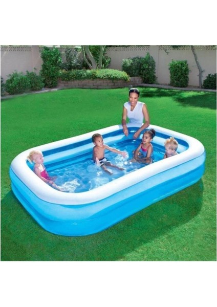 Aile Havuzu 12819 + Örtü + Pompa Set Şişme Jumbo