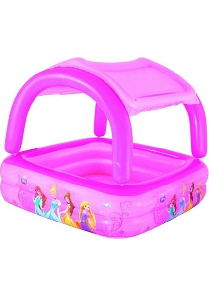Kız Çocuk Pembe Tenteli Havuzu 58X58X48 Play Pool With Sun Shade