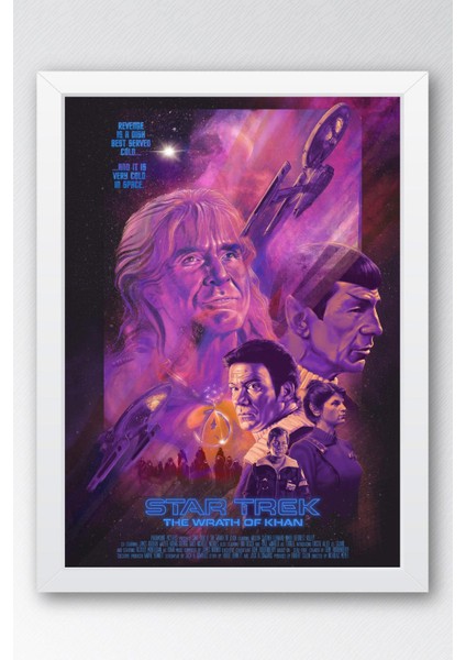 Star Trek Çerçeveli Tablo - Uzay Yolu Fim Posteri Tablo