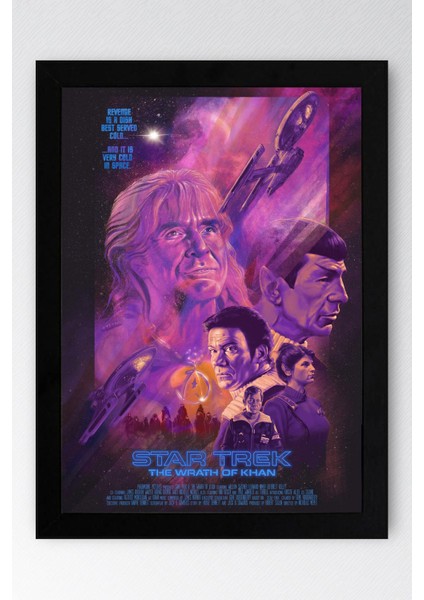 Star Trek Çerçeveli Tablo - Uzay Yolu Fim Posteri Tablo