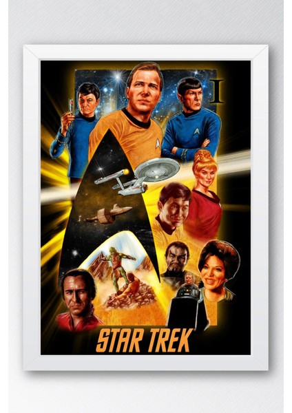 Star Trek Çerçeveli Tablo - Uzay Yolu Fim Posteri Tablo
