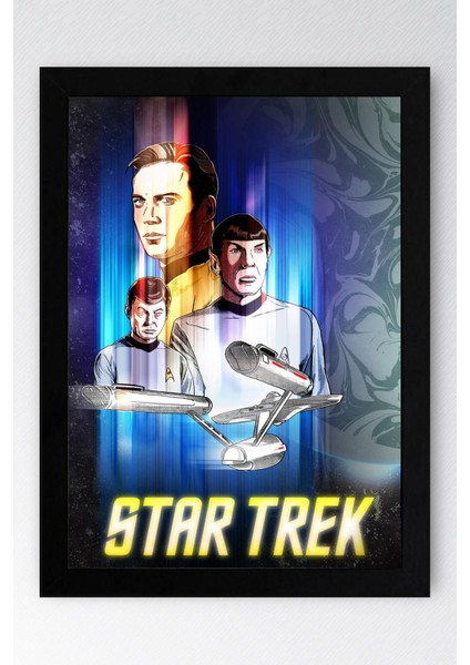 Star Trek Çerçeveli Tablo - Uzay Yolu Fim Posteri Tablo