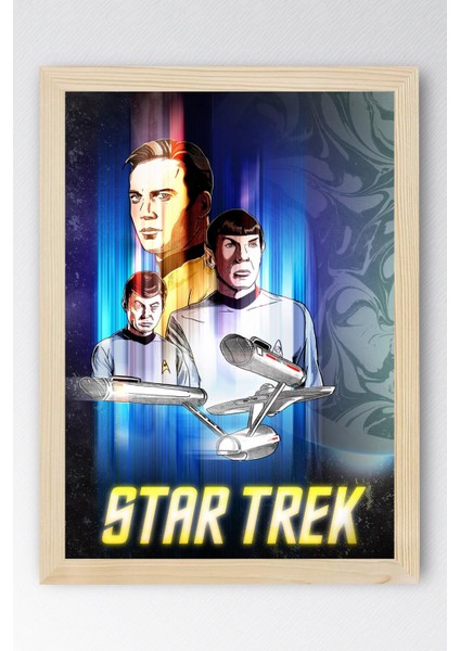 Star Trek Çerçeveli Tablo - Uzay Yolu Fim Posteri Tablo