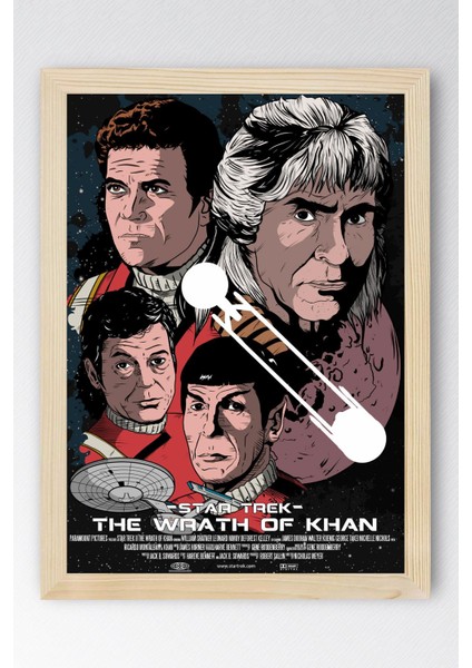 Star Trek Çerçeveli Tablo - Uzay Yolu Fim Posteri Tablo