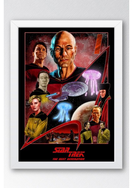 Star Trek Çerçeveli Tablo - Uzay Yolu Fim Posteri Tablo