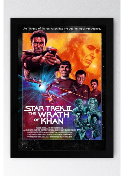 Star Trek Çerçeveli Tablo - Uzay Yolu Fim Posteri Tablo