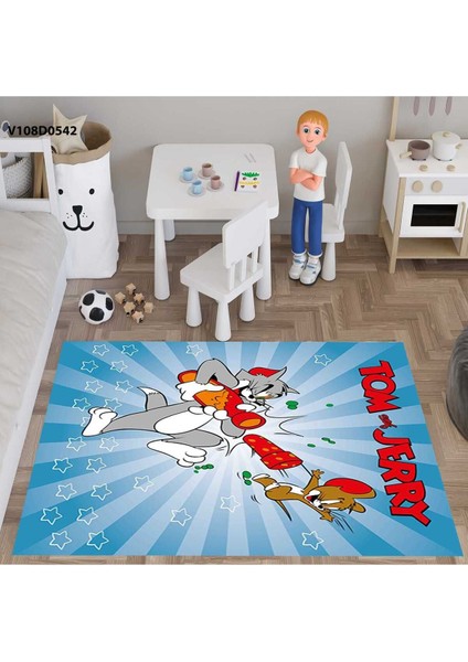 Tom ve Jerry Çocuk ve Bebek Odası (Perde,yatak Örtüsü,halı,kare Duvar Saati,yastık ve Kırlen Kılıfı fiyatları