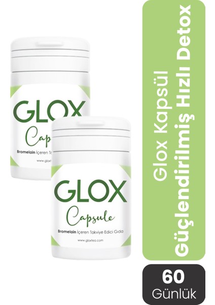 Cap Bromelain Içeren Enerji Veren Gıda Takviyesi 60 Günlük Kullanım