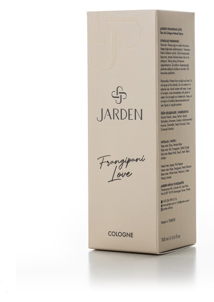 Frangipani Love Eau De Cologne Natural Spray 105 ml - Sprey Kolonya Cam Şişe modelleri