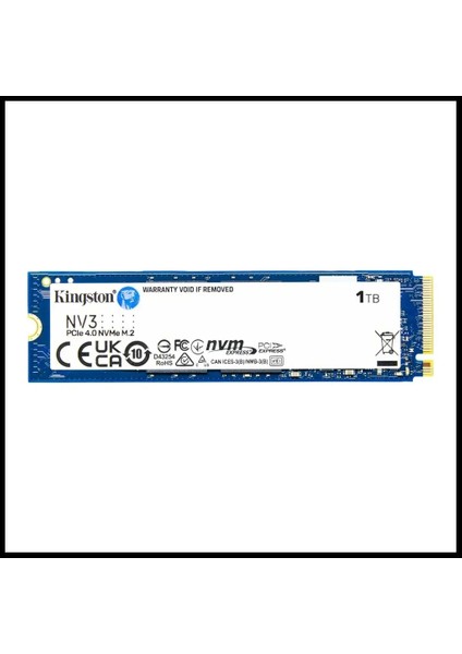 Kıngston SNV3S/1000G, Nv3, 1tb, 6000/4000, Gen4, Nvme Pcıe M.2 2280, SSD
