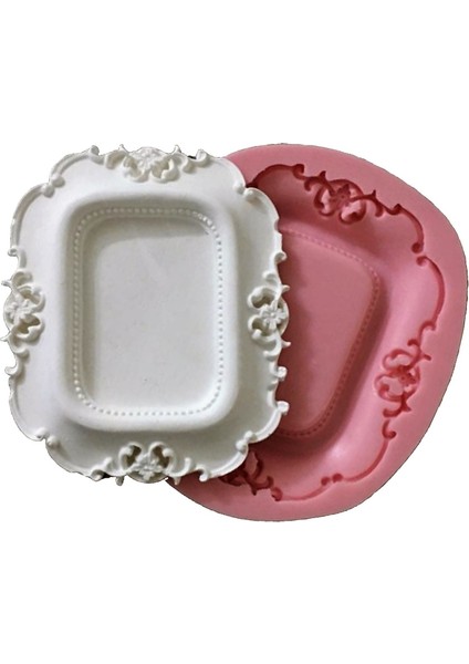 Dörtköşe Çerçeve 14CM Silikon Kalıp K-038