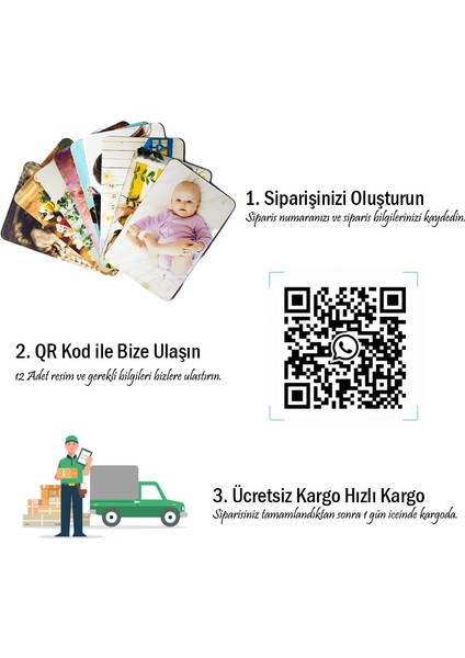Özel Tasarım Kişisel Fotoğraflı Harf ve Kalp Magnet Koleksiyonu (2 Adet Harf, 1 Adet 3'lü Kalp)