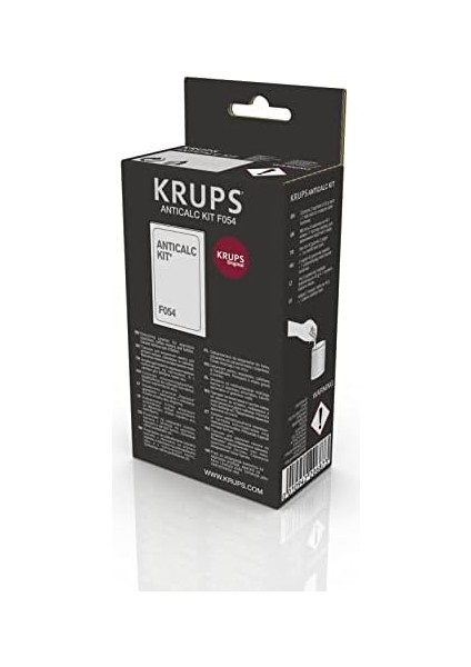 Krups Orijinal Kireç Çözücü F054 - Kahve Makineleri ve Tam Otomatik Kahve Makineleri Için Kireç Çözücü, Optimum Bakım Için Evrensel Kireç Çözücü, 2 Uygulama Için 2 Kireç Çözücü Torbası fiyatları
