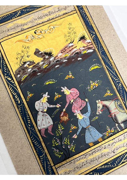 Kadim Otağ Adlı El Yapımı Minyatür Resim 20,5 x 12 cm modelleri