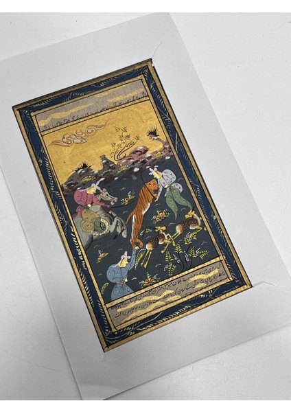 Ormanın Savaşçıları Adlı El Yapımı Minyatür Resim 20,5 x 12 cm modelleri