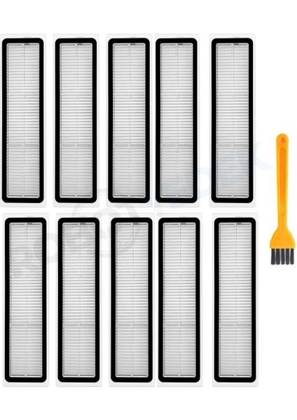 Dreame D9 Max Gen 2 Uyumlu Yedek Hepa Filtre ve Temizleme Fırçası-11 Parça