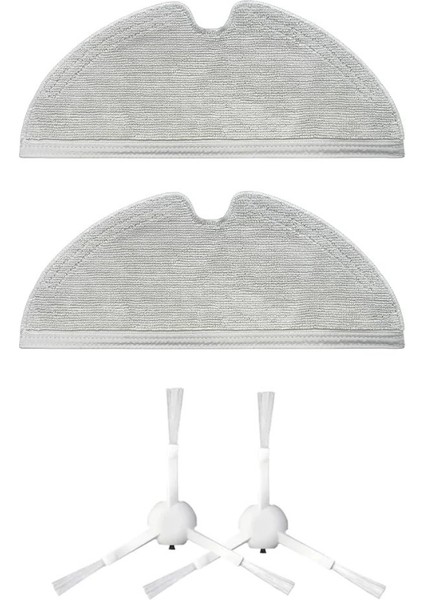 Xiaomi Trouver Finder Lds Uyumlu Yedek Mop ve Yan Fırça-4 Parça