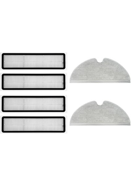 Xiaomi Trouver Finder Lds Uyumlu Yedek Hepa Filtre ve Mop-6 Parça