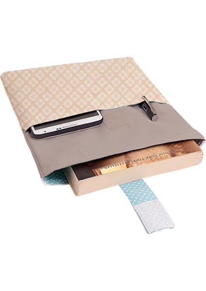 Desenli Yıkanabilir Cepli Kitap Kılıfı 20 x 25 cm Çok Amaçlı Çanta Book Cover fiyatları