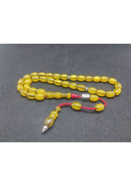 Zeyzun Usta Eseri Dik Damar (Imza Çivi Ara Pullar Gümüş) Sıkma Kehribar Sertifikalı 6976