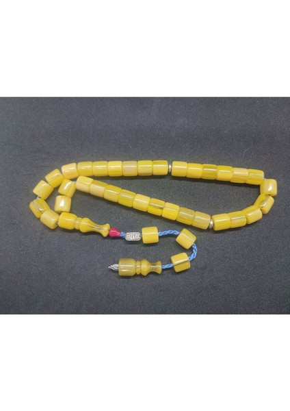 Zeyzun Usta Eseri Dik Damar (Imza Çivi Ara Pullar Gümüş) Sıkma Kehribar Sertifikalı 6971