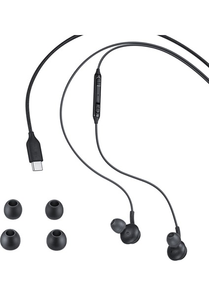 Type-C Mikrofonlu Kulaklık Samsung S24 - S24 Fe - S24 Ultra - S24+ Plus Uyumlu