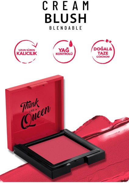 Pastel Cream Blush - Krem Allık 48 Romance