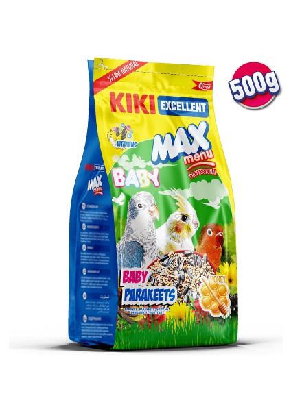 Kuş Max Menü Baby Paraket – Yavru Paraket Kuşu Yemi 500gr