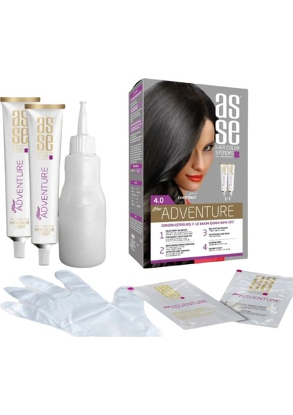 Set Saç Boyası 4.0 50+50 ml
