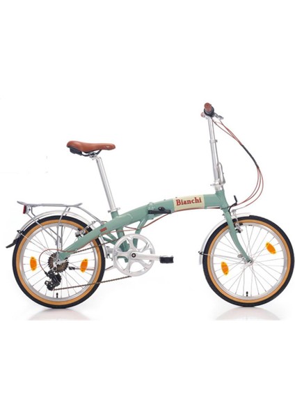 20J Bianchi Foldıng New Vıntage Katlanır Bisiklet - Celeste