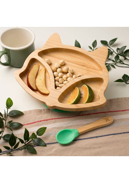 Tilki Surat Bölmeli Bambu Tabak Pembe fiyatları