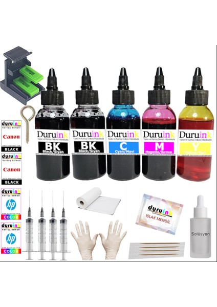 Duruınk Hp Deskjet 4200 4278 (653) Kartuş Dolum Seti 5 Li Set 5X100ML