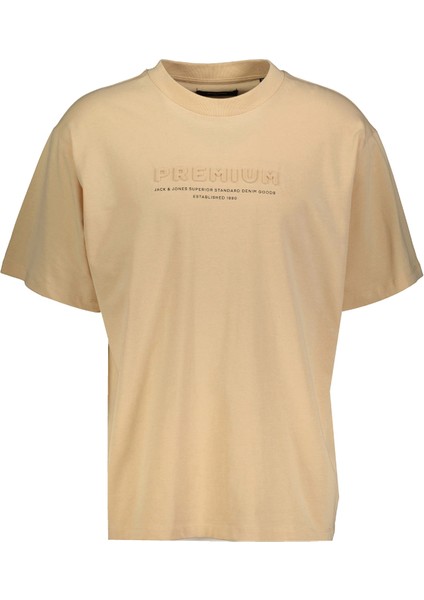 Erkek Jack & Jones Tişört 12228919 Bej