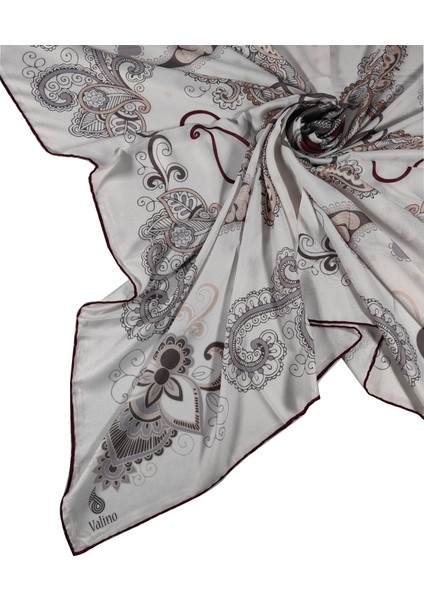 Alize Krep Etnik Desen Büyük Boy Eşarp 140X140 cm