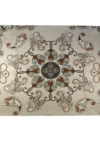 Alize Krep Etnik Desen Büyük Boy Eşarp 140X140 cm