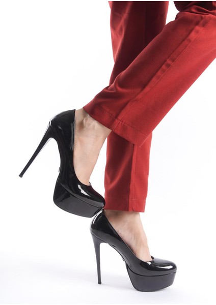 Stiletto Platform Topuk Büyük Numara Bayan Ayakkabısı