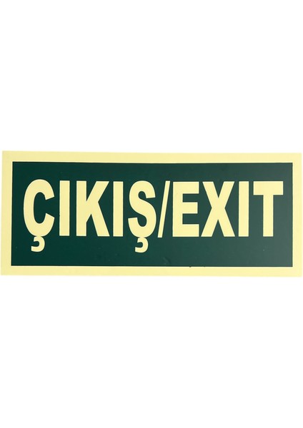 Fosforlu Fotolümen Çıkış/exit Levhası Bant Hediyeli
