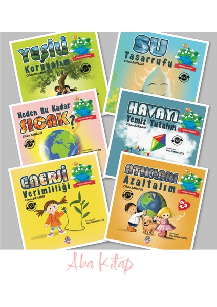 Dünyamızı Koruyalım Seti 6 Kitap, Yeşili Koruyalım, Su Tasarrufu, Neden Bu Kadar Sıcak +3 Kitap