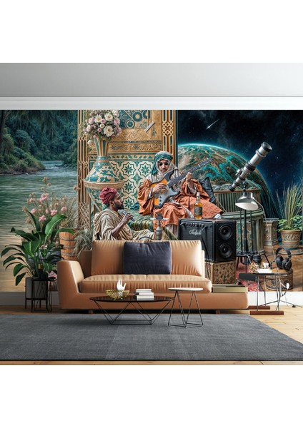 Antik Çağ Insanları Müzik Yapıyor Poster Duvar Kağıdı