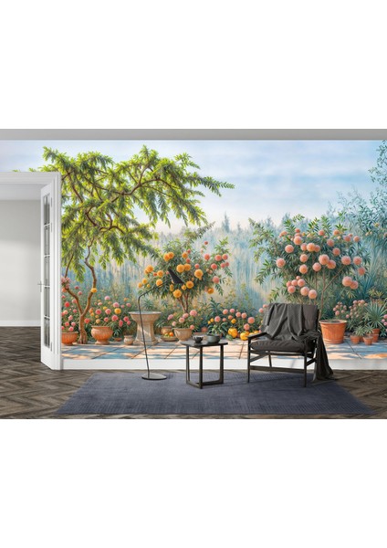 Saksılı Bahçe Poster Duvar Kağıdı