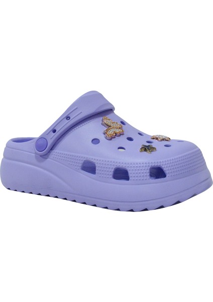 Gausstep Lila Crosser Tokalı Yüksek Taban Comfort Anatomik Terlik