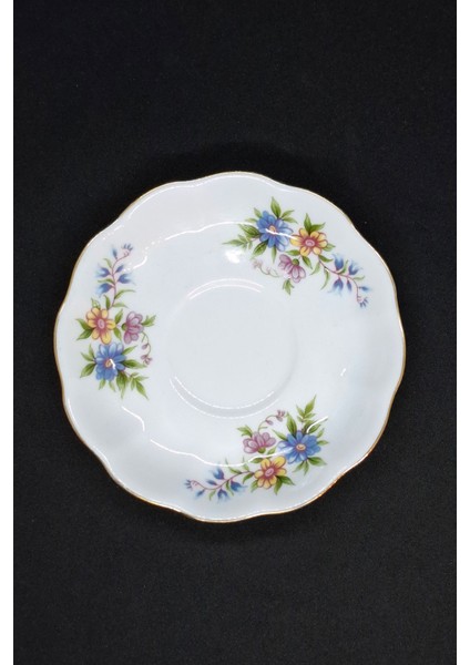 Royal Canterbury Royal Ascot Mavi Kadife Vintage Duble Kahve Fincanı 2 Parça 180 ml fırsatları