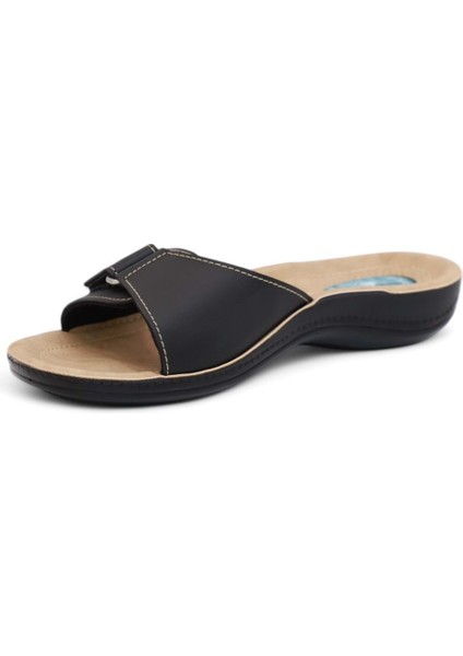 2024-9808-15 Tam Anatomik Tabanlı Kadın Günlük Terlik - NKT02024-SIYAH-37 modelleri