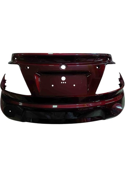 3 Tekerlekli Elektrikli Motor Arka Grenaj Koyu Kırmızı