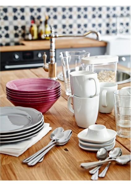 Yumurtalık 10X10X3 cm Ikea Beyaz Renk Porselen Yumurtalık Kahvaltılık modelleri