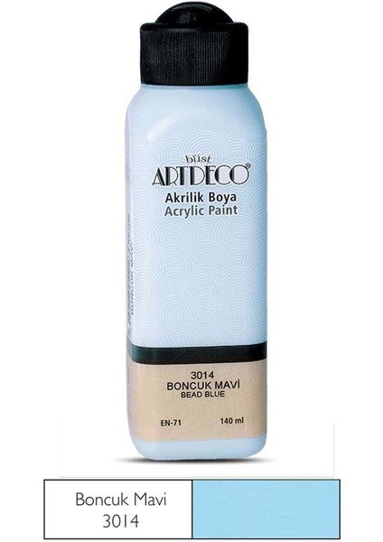 Akrilik Boya 140 ml Boncuk Mavi 2 Adet