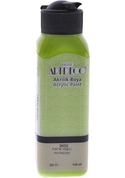 Akrilik Boya 140ML Fıstık Yeşili 2 Adet