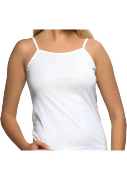 Gümüş Ip Askılı Bayan Atlet Pamuk 3 Adet