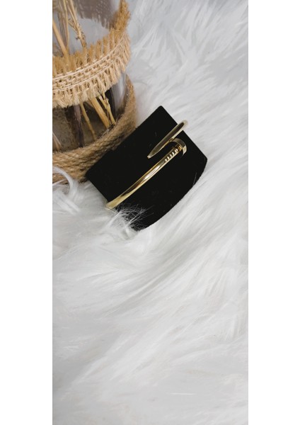 Badelis Çivi Model Gold Sade Çelik Kelepçe Bileklik fırsatları